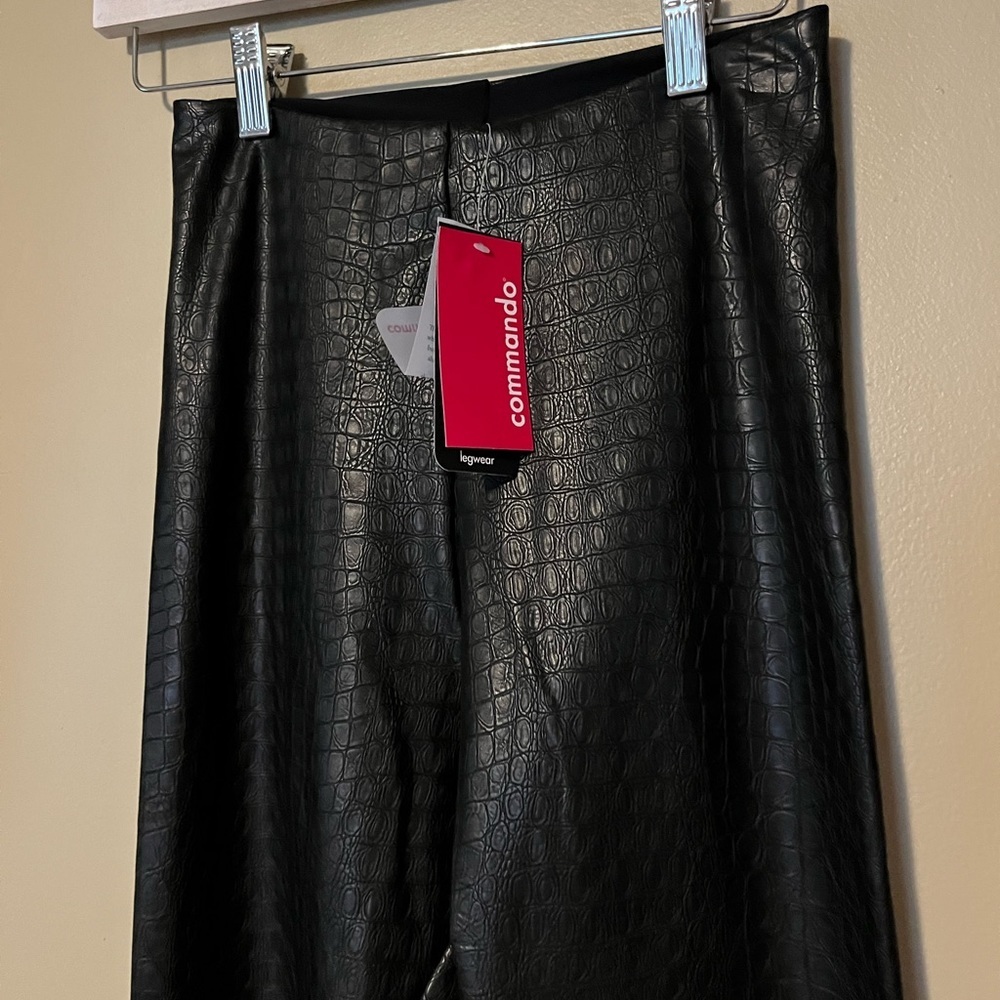 Commando Faux Leather Animal Print Leggings NWT - Picture 6 of 12